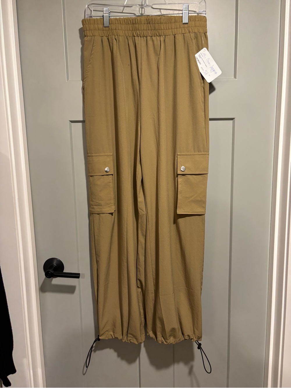 Mono B Khaki Cargo Jogger Pants